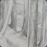 Wald, Bleistift, 90, 28x21