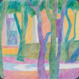 Joucas Park, Farbstift, 95, 40x30