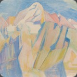 Wetterhorn von Grindelwald, Gouache, 82, 40x30