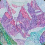 Arolla Mt. Colon, Farbstift, 84, 33x30