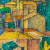 Murs Provence, Bleistift/Farbstift, 92, 21x29