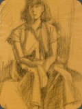 Frau, Bleistift, 82, 28x35