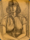 Frau, Bleistift, 82, 28x35