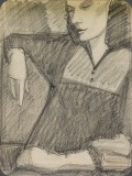 Frau, Bleistift, 82, 30x38