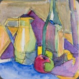 Apfel und Wein, Aquarell, 86, 20x29