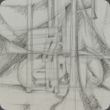 Trompeten, Bleistift, 85, 30x39
