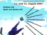 Flyer Spiele auf dem Bauernhof
