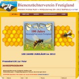 Website Bienenzüchter Frutigland