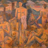 1961_Badende-Pamplone_oel